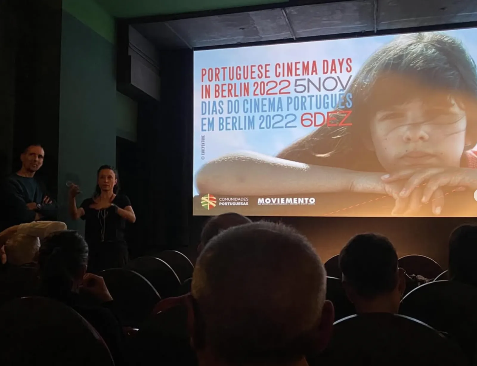 The room during a screening