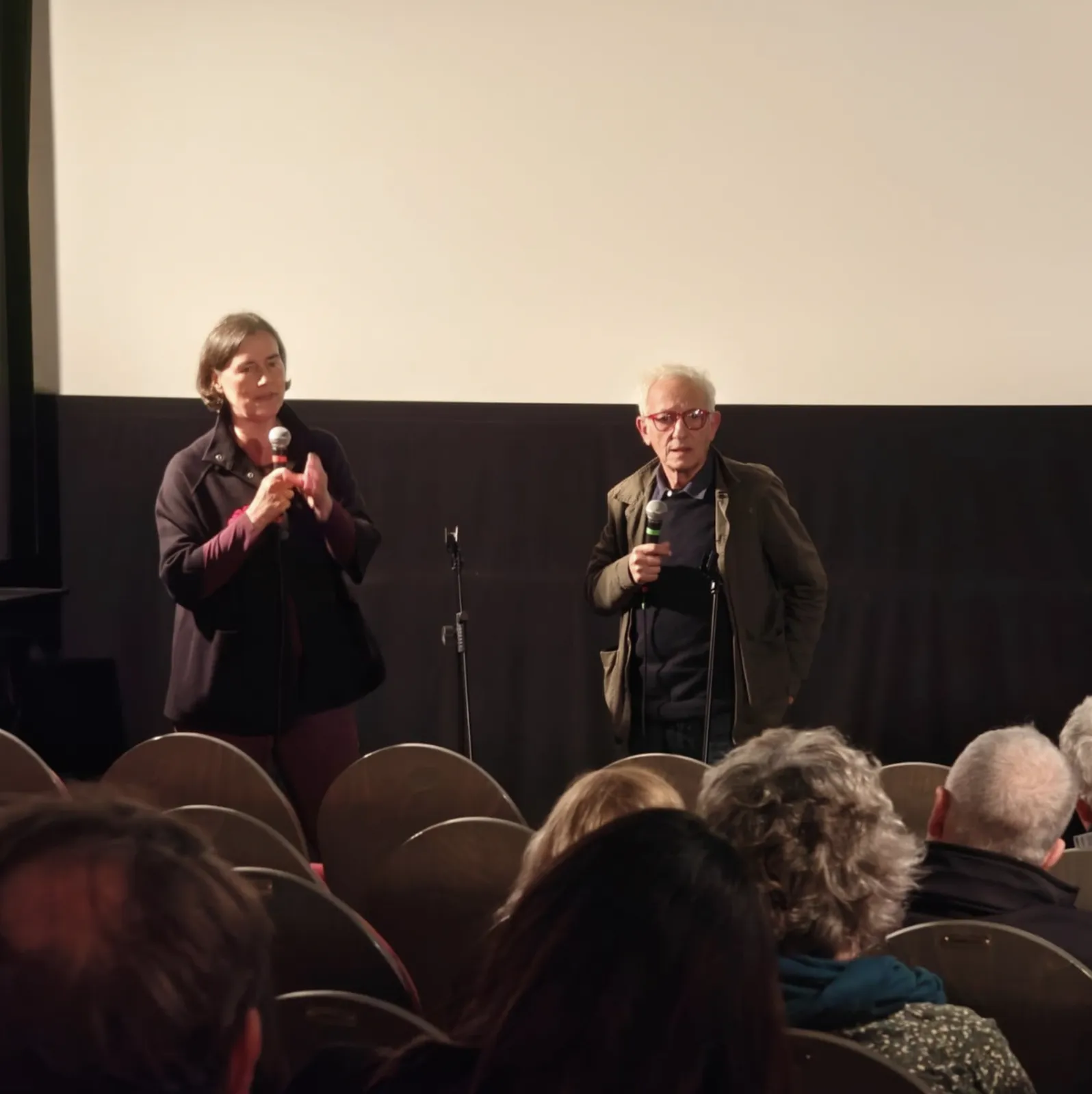 A full house in the Moviemento auditorium during a post-screening talk