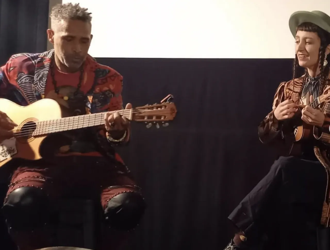 A live music session at the Moviemento